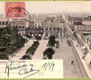 af1099 - ARGENTINA - Vintage Postcard - Tucuman - Calle Laprida - 1909