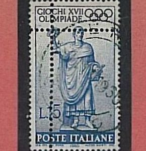 36297 OLYMPIC GAMES -  ITALIA REPUBBLICA: Sass 887 - Doppia Dentellatura - Usato
