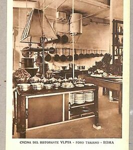 ab0245 - VINTAGE POSTKARTE - ROM Stadt: Küche des Restaurants Vlpia