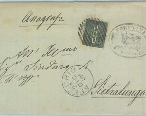 89512 - REGNO - STORIA POSTALE - Annullo NUMERALE su BUSTA: APECCHIO Pesaro 1888