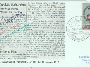 82895 - ITALIA storia postale - Busta Commemorativa 1o Volo TORINO - ROMA 1967