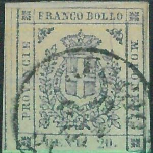 87677 - ANTICHI STATI: MODENA - Sassone 15 su piccolo FRAMMENTO  - BELLO!