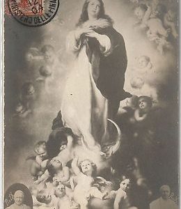 48304  CARTOLINA d'Epoca - ROMA:   Cinquantenario del DOGMA dell'IMMACOLATA 1904