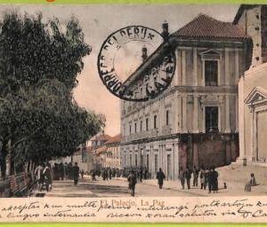 af1343 - BOLIVIA - Vintage Postcard -  La Paz - El Palacio