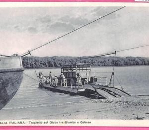 af9113 - SOMALIA - VINTAGE POSTCARD - Juba ferry between Jumbo and Gobuen