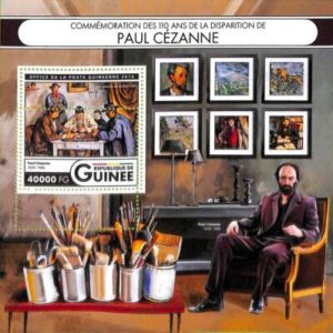 A8060a - REP.GUINEE -ERROR MISPERF Stamp Sheet - 2016 ART  Paul Cezanne