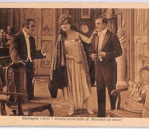 ad8966 -  VINTAGE POSTCARD - Theatre Scene - CUCAGNA Emile Zola ITALY