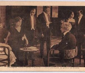 ad8965 -  VINTAGE POSTCARD - Theatre Scene - CUCAGNA Emile Zola ITALY