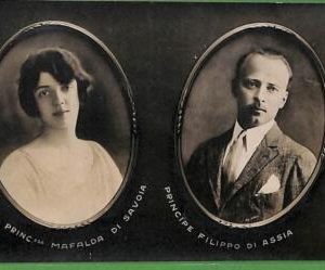 ah1004 - VINTAGE POSTCARD - Princess Mafalda&Prince Filippo -  ROYALTY