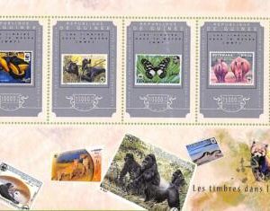 A7991 - REP.GUINEE - ERROR MISPERF  Stamp Sheet -2014 ANIMALS  W.W.F.