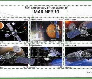 B1760 - SIERRA LEONE - ERROR MISPERF Stamp Sheet - 2023 - SPACE, MARINER 10