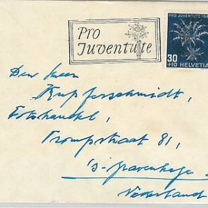 62430 - SWITZERLAND - POSTAL HISTORY: PRO JUVENTUTE on COVER - SPECIAL POSTMARK
