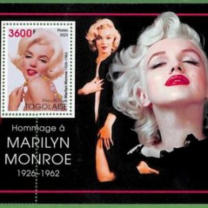 B1853 - TOGOLAISE - ERROR MISPERF Stamp Sheet - 2023 - Marilyn Monroe, Cinema