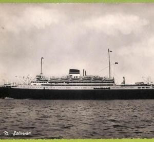 af7522  - ITALY  - VINTAGE POSTCARD  Ansichtskarten -1949 SHIP  "SATURNIA"  NAVI