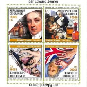 A8030 - REP.GUINEE -ERROR MISPERF Stamp Sheet - Edward Jenner  MEDICINE