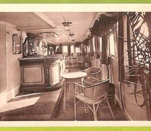 af7577 - VINTAGE POSTCARD Ansichtskarten -  SHIP "Vapor Teide" bar NAVI