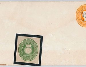 48715 - BRITISH EAST AFRICA -  POSTAL STATIONERY COVER : H&G # 3a + #1 cut-out
