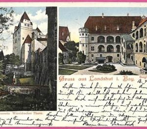 af8660 - GERMANY - Ansichtskarten VINTAGE POSTCARD - Gruss aus Landshut - 1902