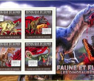 A7977a- REP.GUINEE -  Stamp Sheet -2011 Prehistorics DINOSAURS