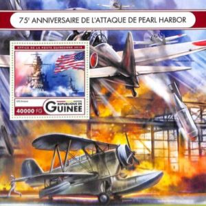 A8016 - REP.GUINEE - Stamp Sheet - 2016  AIRPLANE  Pearl Harbor