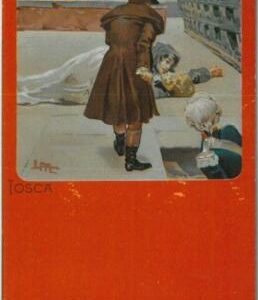 91865 -  Vintage ILLUSTRATED POSTCARD - THEATRE / Opera: TOSCA  # 8  Metlicovitz