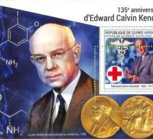 A8045 - REP.GUINEE -ERROR MISPERF Stamp Sheet - 2021 RED CROSS Calvin MEDICINE