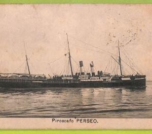af7248 - ITALY -  VINTAGE POSTCARD Ansichtskarten - 1906 - SHIP Piroscafo PERSEO