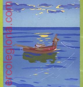 af7431 -  Italy - VINTAGE POSTCARD Ansichtskarten - 1944 -  SHIP   Hand Painted