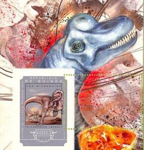 A7978- REP.GUINEE - ERROR MISPERF  Stamp Sheet -2014 Prehistorics DINOSAURS
