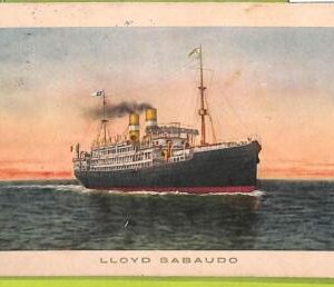 af7335 - ITALY - VINTAGE POSTCARD Ansichtskarten -1914 SHIP "LLOYD SABAUDO" Navi