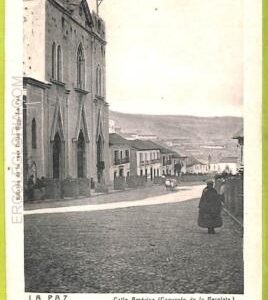 af1331 - BOLIVIA - Vintage Postcard -  La Paz - Calle America