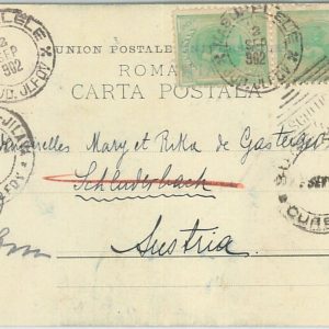 77593 - ROMANIA - POSTAL HISTORY - POSTCARD to ITALY 1902