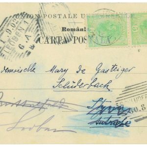 77592 - ROMANIA - POSTAL HISTORY - POSTCARD to ITALY 1902