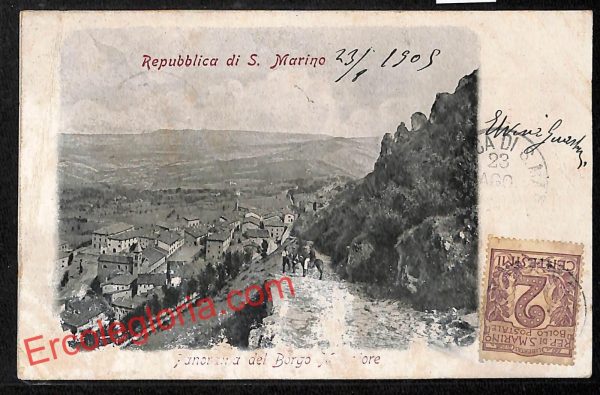 ai4796 - CARTOLINA D'EPOCA - San Marino Città - Panorama