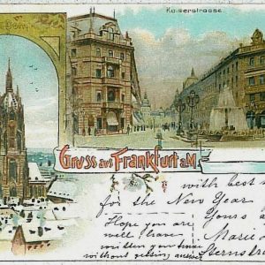 33496  - Ansichtskarten  POSTCARD - Deutschland GERMANY - GRUSS AUS Frankfurt