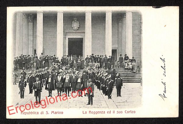 ai4797 - CARTOLINA D'EPOCA - San Marino Città - La Reggenza ed suo Corteo