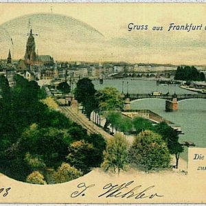 33482  - Ansichtskarten  POSTCARD - Deutschland GERMANY - GRUSS AUS Frankfurt