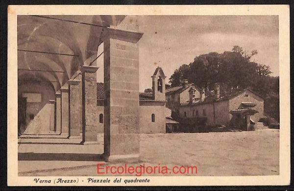 ae0531 - CARTOLINA  D'EPOCA - Arezzo Provincia - Verna  1935