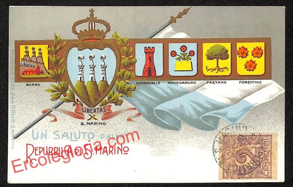ai4801 - CARTOLINA D'EPOCA - San Marino Città