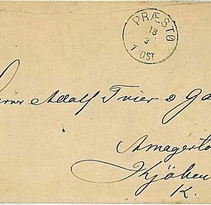 11940 - DENMARK - POSTAL HISTORY - POSTAL STATIONERY COVER from Præstø - 1879