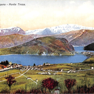 ab5260 -  CARTOLINA  D'EPOCA -  Varese Provincia  : PONTE TRESA