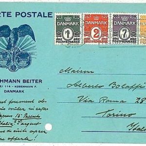 11942 - DENMARK - POSTAL HISTORY - PHILATELIC Advertising POSTCARD to ITALY 1936