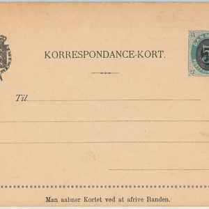 50976  - DENMARK  Danmark -  POSTAL HISTORY: LETTER CARD michel # U19