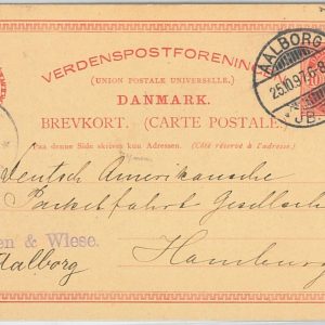 50993 - DENMARK  Danmark -  POSTAL HISTORY  - STATIONERY CARD to GERMANY 1897