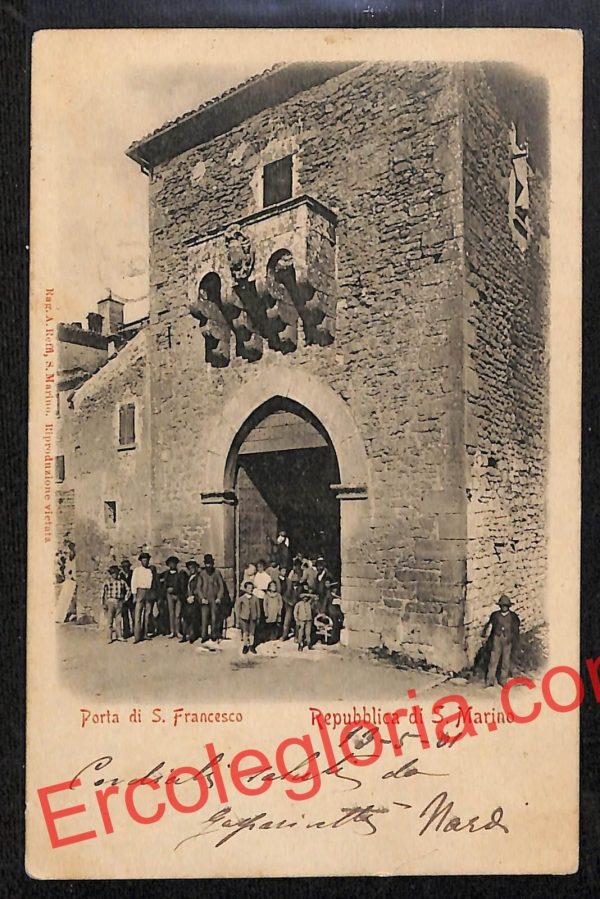 ai4803 - CARTOLINA D'EPOCA - San Marino Città - Porta di San Francesco