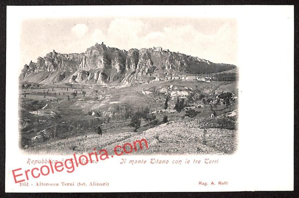 ai4805 - CARTOLINA D'EPOCA - San Marino Città - Il Monte Titano