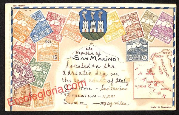 ai4785 - CARTOLINA D'EPOCA - San Marino Città