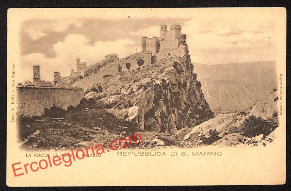 ai4806 - CARTOLINA D'EPOCA - San Marino Città - La Rocca