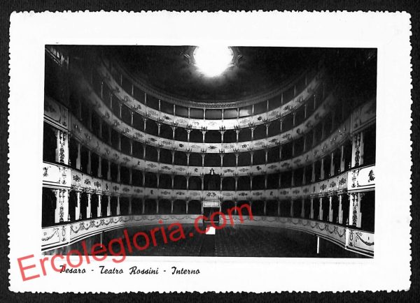 ah6423 - CARTOLINE  D'EPOCA - Pesaro Città - Teatro Rossini