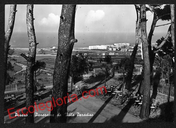 ah6425 - CARTOLINE  D'EPOCA - Pesaro Città - Panorama da Villa Paradiso